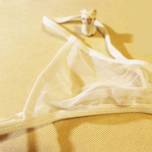 Halter Backless Babydoll Women's Lingerie White
