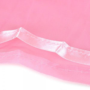 Glossy Deep V-neck Lace Women's Lingerie Pink