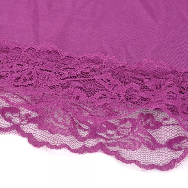 Lace Dress + G-string V-neck Women's Lingerie Purple